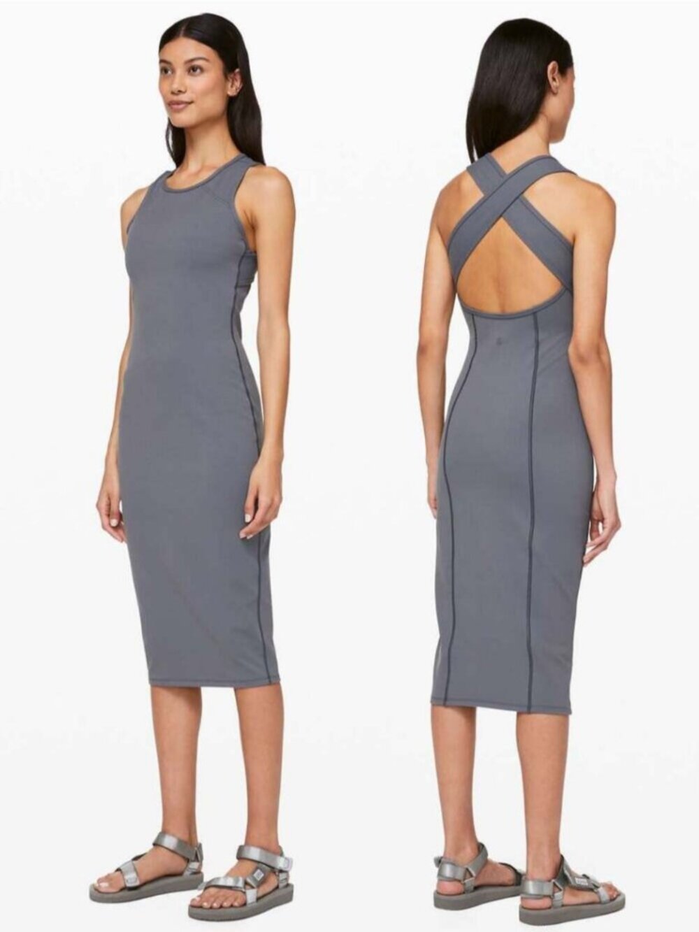 LULULEMON Picnic Play Dress Size 4 Steam Blue